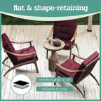 Outdoor Chair Cushions Set of 2, High Back Soft Seat Pad - Image 7
