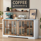 AMERLIFE Farmhouse 63" Buffet Sideboard Cabinet by AMERLIFE