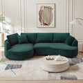 122.04'' Curved Sectional Sofa Couch by JJKFurniture-kevinplus