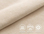 Stellhome Set of 2 Decorative Linen Throw Pillow Cover Square Burlap Farmhouse - Image 2