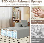 95" Cloud Sectional Couch U-Shaped Chaise - Image 3