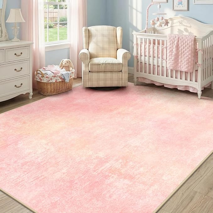 RELEANY Washable Area Rugs 5'x7' Non-Slip Modern Abstract Soft - Image 2