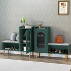 HLR Storage Bench Set of 2, L-Shaped Storage Cabinet by HomeDeservesaRelaxLiving