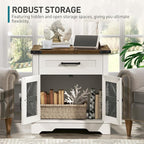 RALGEND White Farmhouse End Table - Image 6
