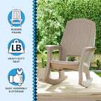 Semco Rockaway Heavy Duty All-Weather Outdoor Rocking Chair Plastics - Image 4