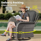 ovios 7-Piece Patio Furniture Set, Outdoor Wicker Sofa - Image 2
