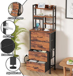 Furnulem Tall Night Stand, LED Nightstand - Image 7