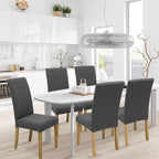 BIETYONE Stretch Dining Chair Covers Set of 4, Soft Removable Washable Kitchen - Image 2