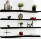 YYWUOJJ Wood Floating Shelves for Wall Decor, Rustic Wall Shelves for Bedroom by YYWUOJJ