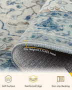 RELEANY Area Rugs 3'x10' Runner Rug Non Slip Washable - Image 3