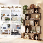 Giantex 5-Tier Bookshelf, 10-Cube Geometric Book Case - Image 6