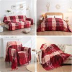 Bohemian Chenille Jacquard Tassel Throws - Image 4