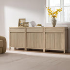 SICOTAS 58" Large Fluted Buffet Cabinet - Image 9