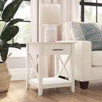 Bush Home End Table with Drawer, Nightstand with Storage, Living Room and - Image 2