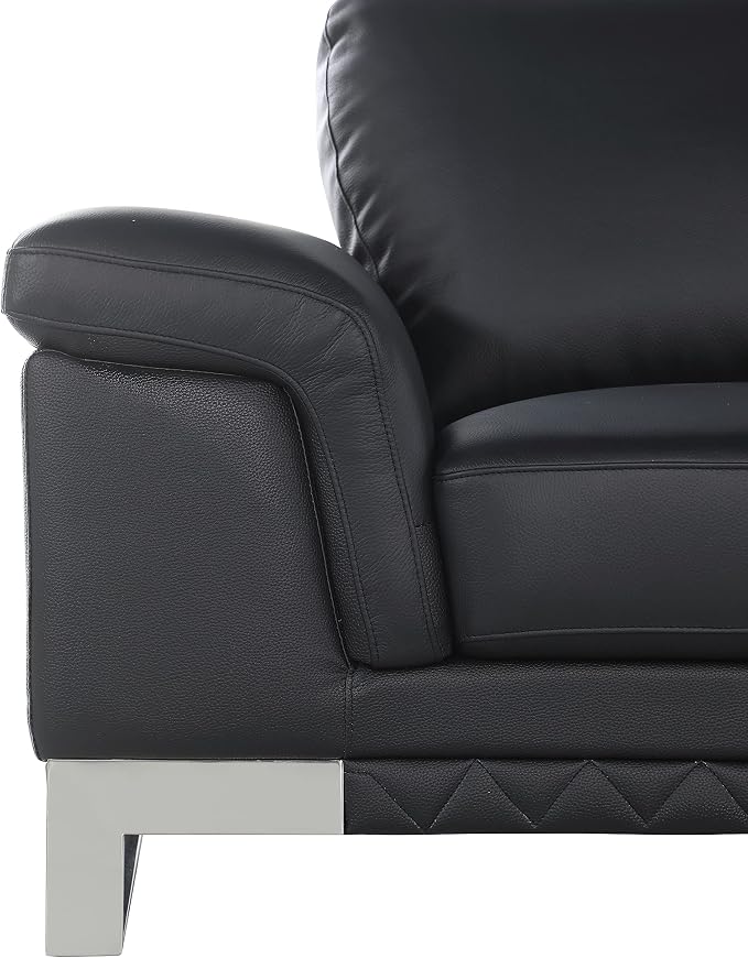 Blackjack Furniture Weston Collection Genuine Italian Leather Living Room Sofa - Image 13