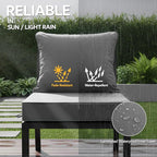 24x24 Inch Outdoor Chair Cushions Set of 2, Patio Furniture Cushions - Image 3