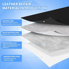 Kangshoon Leather Repair Patches, 17X79 Inch Self-Adhesive Leather Repair Tape - Image 3