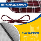 AAAAAcessories D-Shaped Chair Cushions, Machine-Washable Cover - Image 5