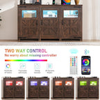 64" Large LED Farmhouse TV Stand - Image 6