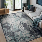 RELEANY Washable Area Rugs 10'x14 Non-Slip Modern Abstract Soft - Image 3
