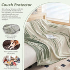 DREAMINGO Chenille Armchair Cover Jacquard Sofa Covers Washable Furniture - Image 5