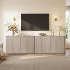 SICOTAS Buffet Cabinet with Storage Accent Sideboard with 4 Doors 66.3" Wide - Image 8