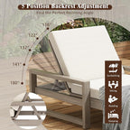 Outdoor Chaise Lounge Chair Set of 4, Patio Chaise Lounge Recliner - Image 8