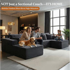37" Cloud Sectional Couch Ottoman - Image 4
