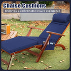 Wenqik 2 Pcs Outdoor Chaise Lounge Cushion - Image 6