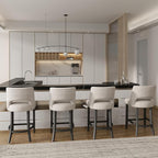 VKNOW Bar Stools Set of 2, Modern Counter Stools - Image 5