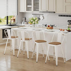 Andeworld Metal Bar Stools Set of 2, 24 inch Counter Height Barstools - Image 8