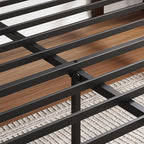 BOSRII 14in High Solid Bamboo Wood Platform Full Size Bed Frame - Image 7