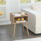 MaxSmeo End Tables Set of 2, Mid Century Modern Side Table Bedroom - Image 2