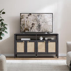 SICOTAS Rattan TV Stand for Television up to 65 Inch - Image 3