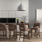 VKNOW Bar Stools Set of 2, Modern Counter Stools - Image 4