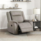Lexicon Manual Recliner Chair, Polished Microfiber Reclining Sofa Chair by Lexicon