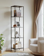 Display Shelf with RGBW Light, Color Changing Curio Cabinet Floor Lamp with - Image 7