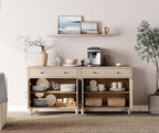 WAMPAT Farmhouse TV Stand for 85 inch TV - Image 7