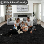 Fluffy 5x7 Area Rugs for Living Room Bedroom: Ultra Soft Shag Rug Non-Slip - Image 4