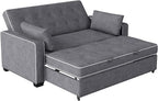 Serta Ainsley 66.5" Convertible Sleeper Loveseat, Full Size, Dreamcoil Comfort - Image 11