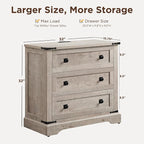 T4TREAM 32" Farmhouse Nightstand - Image 3