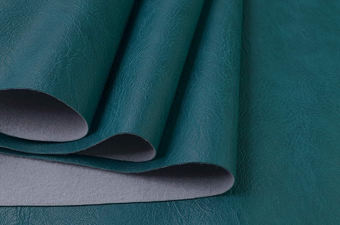 Wento Thick 2 Yard Faux Leather Fabric Soft Skin Grain PU Leather Fabric by Wento