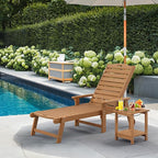LUE BONA Lounge Chair Outdoor, HDPS Chaise Lounge Outdoor by LUEBONA