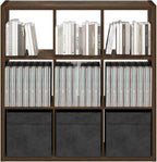 Furinno Cubicle Book Shelf, 9-Cube Bookshelf, Extra Thick Frame Reversible - Image 6