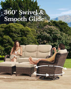 HILLGA Luxury High Back Patio Furniture Set - Image 2