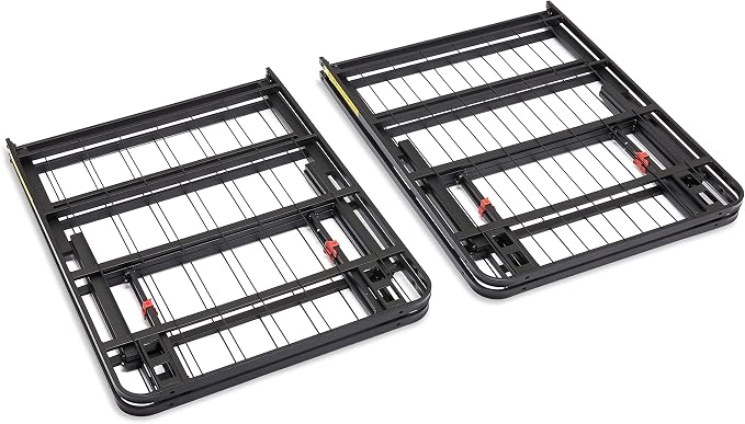 Amazon Basics Bed Frame with Storage, Foldable Metal Platform, Sturdy Steel - Image 8