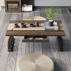 Stylish Portable Japanese Wooden Floor Table - Image 6