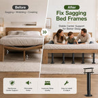 6Pcs Bed Frame Support Leg, Adjustable Height 5.8"-9", Extra Sturdy Steel Bed - Image 3