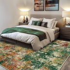 RELEANY Washable Area Rugs 6'x9' Non-Slip Modern Abstract Soft - Image 2
