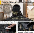 RELEANY Washable Area Rugs 4x5 Non-Slip Modern Abstract Soft - Image 5